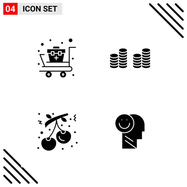 Set Universal Creative Icons Simply Vector Illustrations Web Mobile Apps — Stock Vector