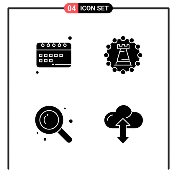 Set Dari Ikon Kreatif Universal Cukup Ilustrasi Vektor Untuk Aplikasi - Stok Vektor