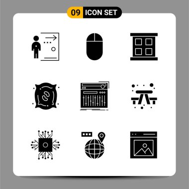 Evrensel yaratıcı simgeler kümesi, web ve mobil uygulamalar ve projeler için basit vektör illüstrasyonları 