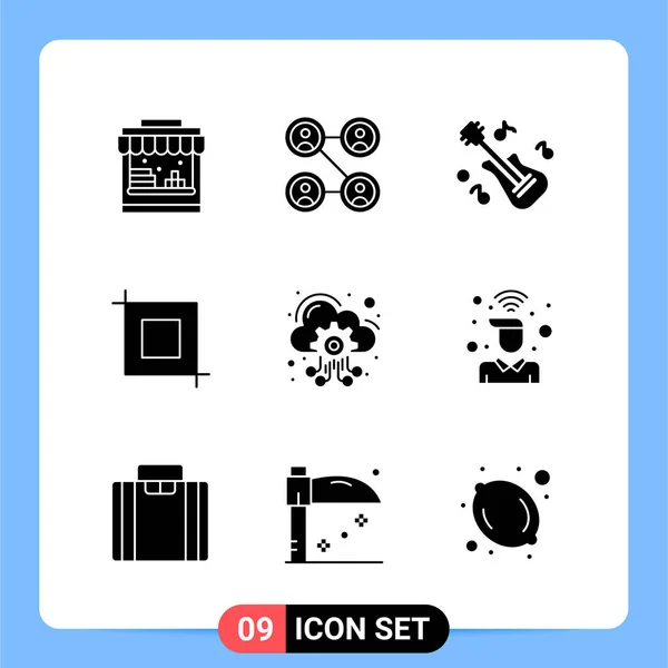 Conjunto Iconos Creativos Universales Simplemente Vector Ilustraciones Para Aplicaciones Web — Archivo Imágenes Vectoriales