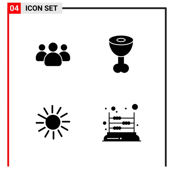 Set Universeller Kreativer Symbole Einfach Vektorillustrationen Für Web Und Mobile — Stockvektor