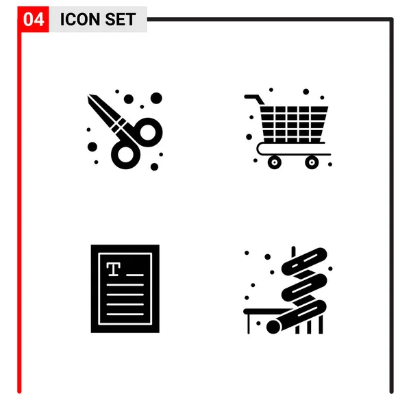 Set Universeller Kreativer Symbole Einfach Vektorillustrationen Für Web Und Mobile — Stockvektor