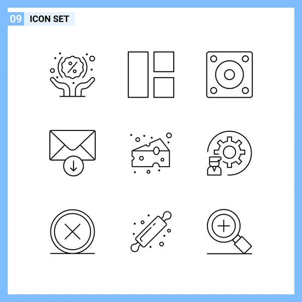 Vector Illustration Modern Icons Set — Stock Vector