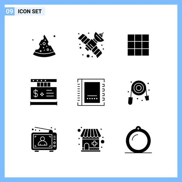 Conjunto Iconos Creativos Universales Simplemente Vector Ilustraciones Para Aplicaciones Web — Vector de stock