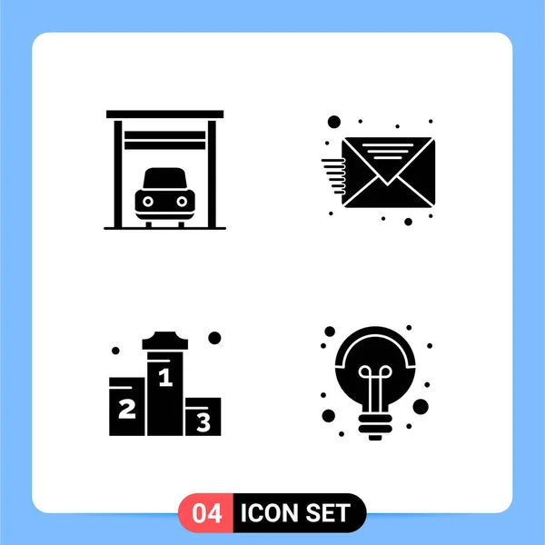 Conjunto Iconos Creativos Universales Simplemente Vector Ilustraciones Para Aplicaciones Web — Archivo Imágenes Vectoriales