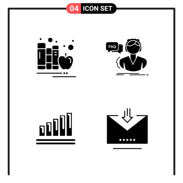 Conjunto Iconos Creativos Universales Simplemente Vector Ilustraciones Para Aplicaciones Web — Archivo Imágenes Vectoriales