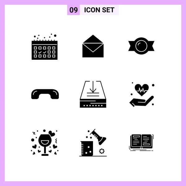 Conjunto Iconos Creativos Universales Simplemente Vector Ilustraciones Para Aplicaciones Web — Vector de stock