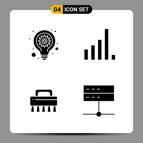 Conjunto Iconos Creativos Universales Simplemente Vector Ilustraciones Para Aplicaciones Web — Vector de stock