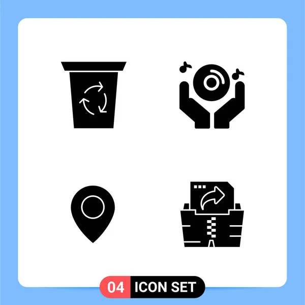 Conjunto Iconos Creativos Universales Simplemente Vector Ilustraciones Para Aplicaciones Web — Archivo Imágenes Vectoriales