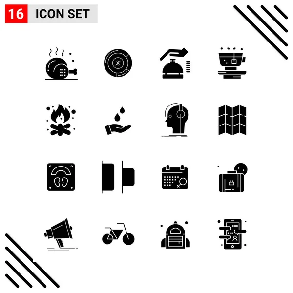 Set Dari Ikon Kreatif Universal Cukup Ilustrasi Vektor Untuk Aplikasi - Stok Vektor