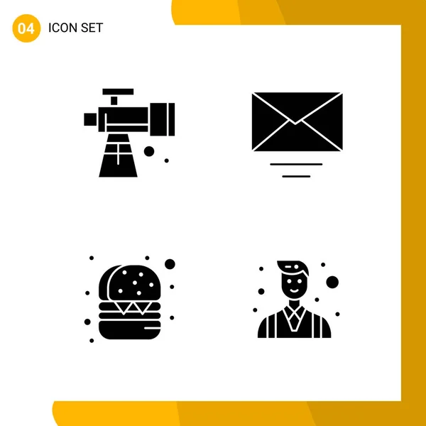 Conjunto Iconos Creativos Universales Simplemente Vector Ilustraciones Para Aplicaciones Web — Vector de stock