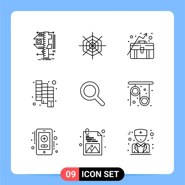 Conjunto Iconos Creativos Universales Simplemente Vector Ilustraciones Para Aplicaciones Web — Archivo Imágenes Vectoriales