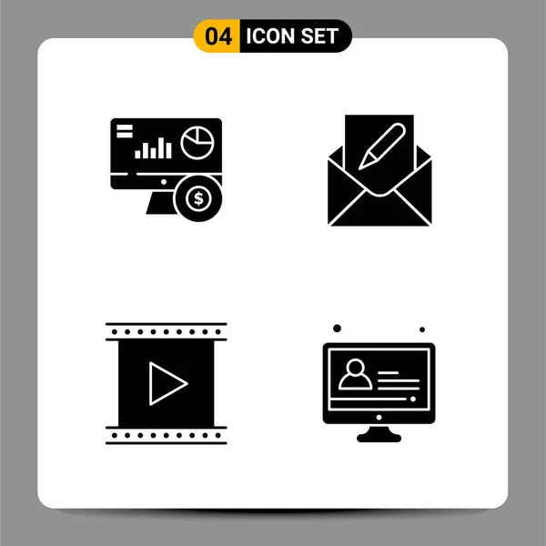 Set Universeller Kreativer Symbole Einfach Vektorillustrationen Für Web Und Mobile — Stockvektor