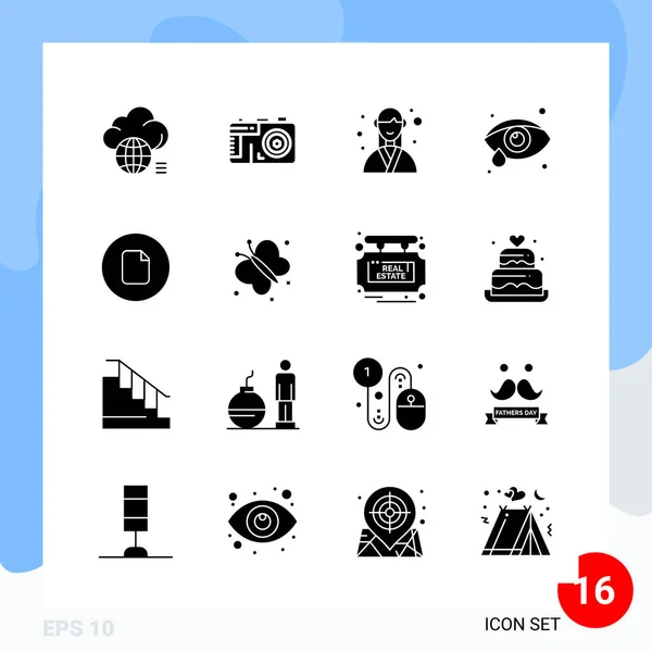 Conjunto Iconos Creativos Universales Simplemente Vector Ilustraciones Para Aplicaciones Web — Vector de stock