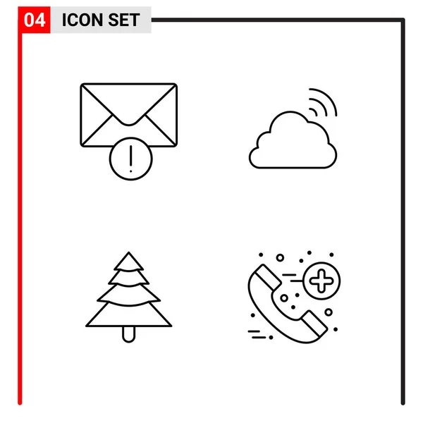 Set Universal Creative Icons Simply Vector Illustrations Web Mobile Apps — Stock Vector