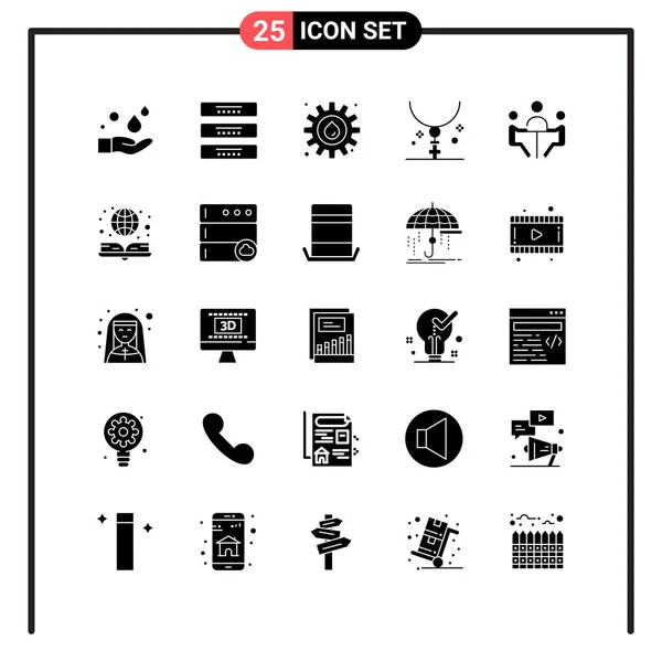 Conjunto Iconos Creativos Universales Simplemente Vector Ilustraciones Para Aplicaciones Web — Vector de stock