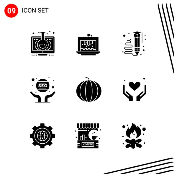 Conjunto Iconos Creativos Universales Simplemente Vector Ilustraciones Para Aplicaciones Web — Vector de stock