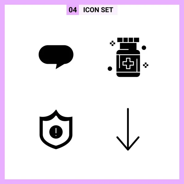 Set Dari Ikon Kreatif Universal Cukup Ilustrasi Vektor Untuk Aplikasi - Stok Vektor