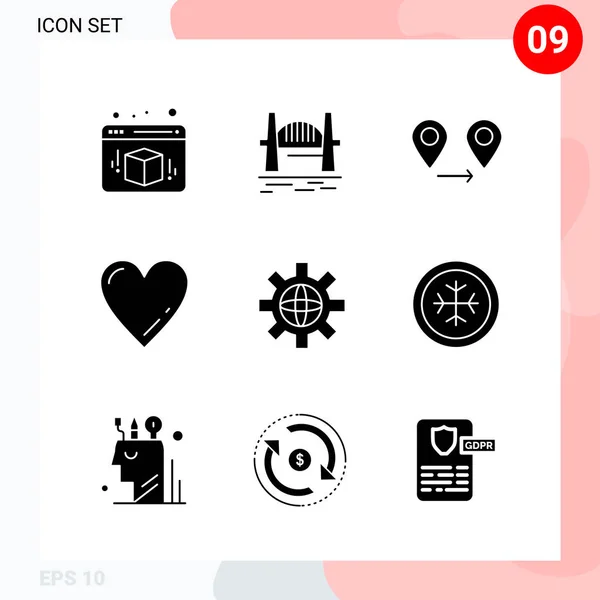 Set de 25 iconos de negocio universales Vector — Vector de stock