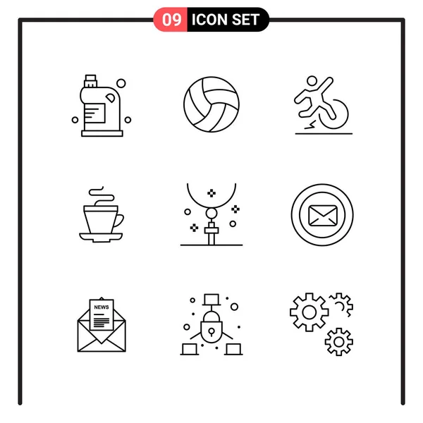 Set Universal Creative Icons Simply Vector Illustrations Web Mobile Apps — Stock Vector