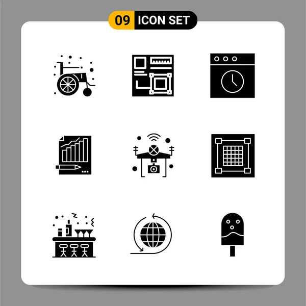 Conjunto Iconos Creativos Universales Simplemente Vector Ilustraciones Para Aplicaciones Web — Vector de stock