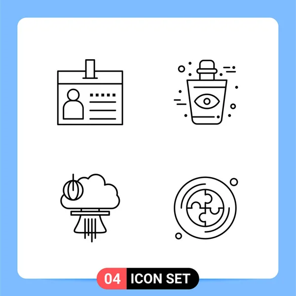 Conjunto Iconos Creativos Universales Simplemente Vector Ilustraciones Para Aplicaciones Web — Archivo Imágenes Vectoriales