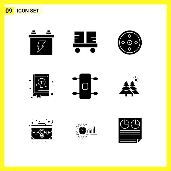 Set Universal Creative Icons Simply Vector Illustrations Web Mobile Apps — Stock Vector