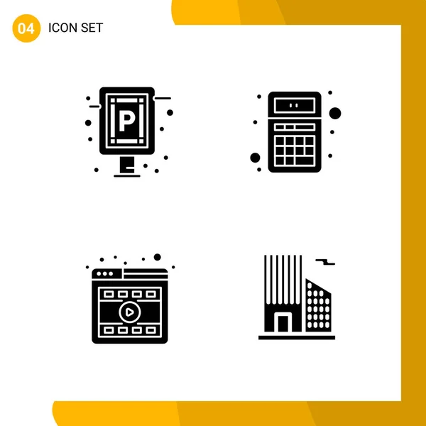 Set Universeller Kreativer Symbole Einfach Vektorillustrationen Für Web Und Mobile — Stockvektor