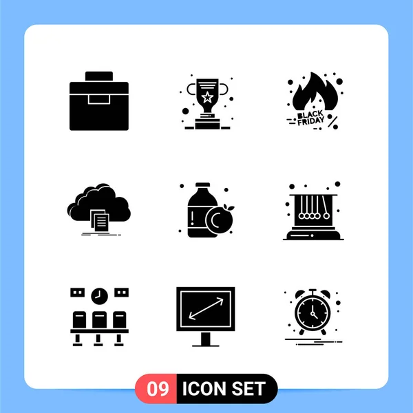 Conjunto Iconos Creativos Universales Simplemente Vector Ilustraciones Para Aplicaciones Web — Vector de stock