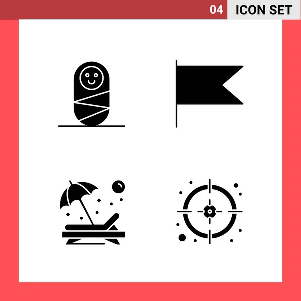 Conjunto Iconos Creativos Universales Simplemente Vector Ilustraciones Para Aplicaciones Web — Vector de stock