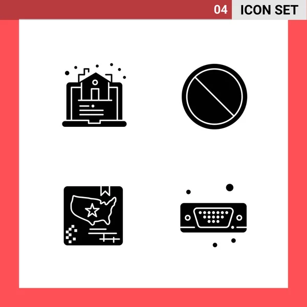 Conjunto Iconos Creativos Universales Simplemente Vector Ilustraciones Para Aplicaciones Web — Vector de stock