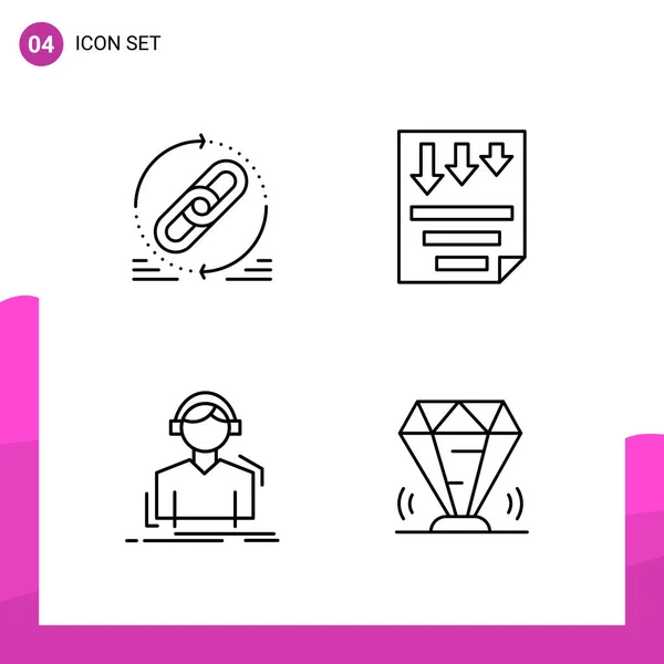 Set de 25 iconos de negocio universales Vector — Archivo Imágenes Vectoriales