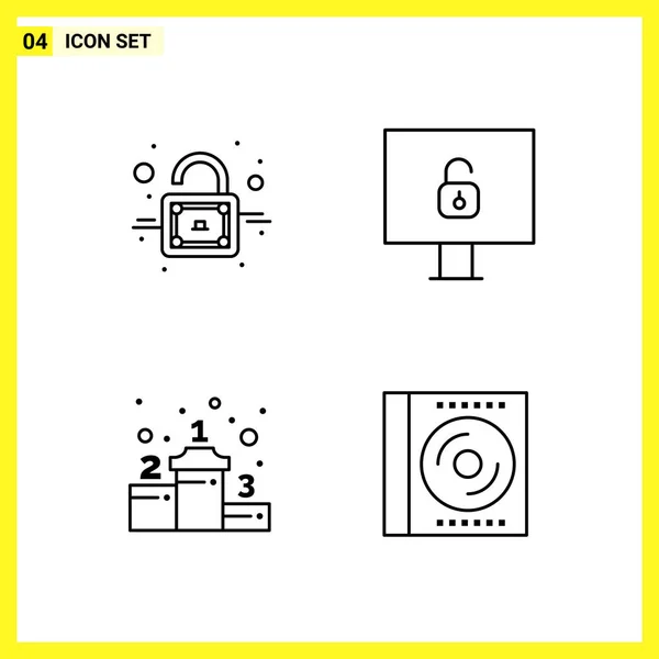 Set of 25 Universal Business Icons Vector — Stockový vektor