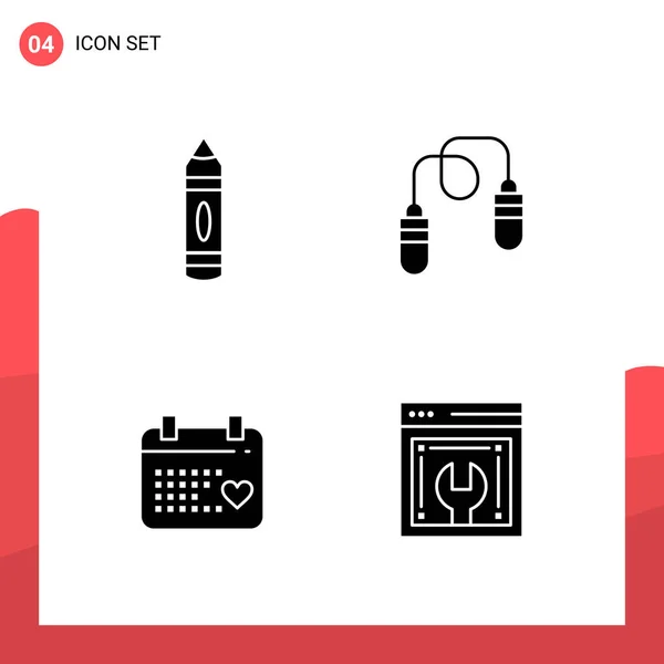 Set Universal Creative Icons Simply Vector Illustrations Web Mobile Apps — Stock Vector