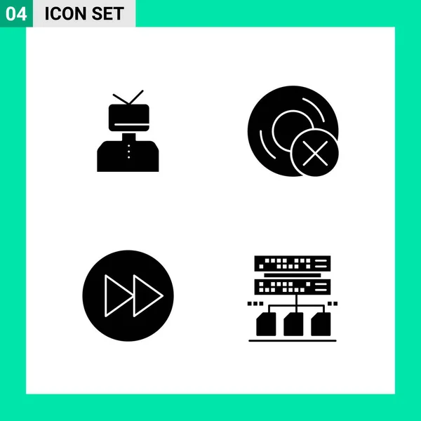 Set Universal Creative Icons Simply Vector Illustrations Web Mobile Apps — Stock Vector