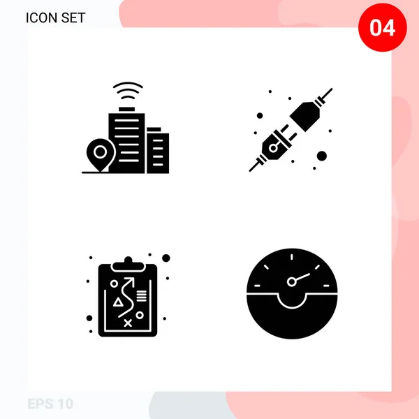 Set Universal Creative Icons Simply Vector Illustrations Web Mobile Apps — Stock Vector