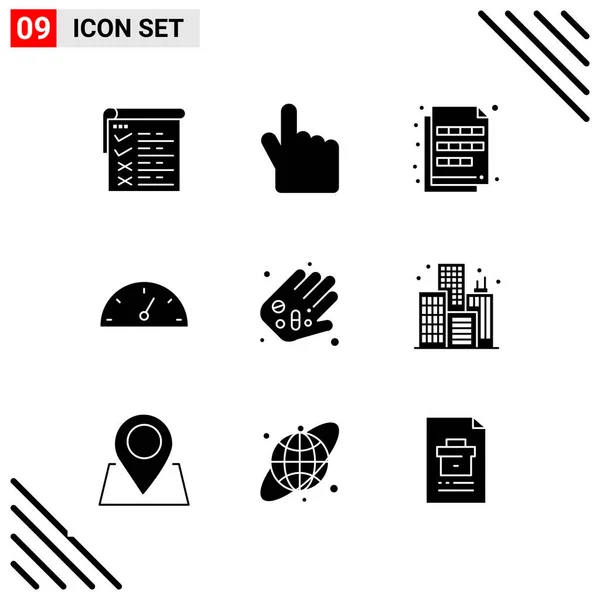 Conjunto Iconos Creativos Universales Simplemente Vector Ilustraciones Para Aplicaciones Web — Vector de stock