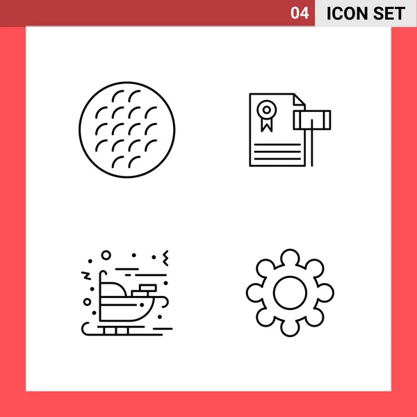 Conjunto Iconos Creativos Universales Simplemente Vector Ilustraciones Para Aplicaciones Web — Archivo Imágenes Vectoriales