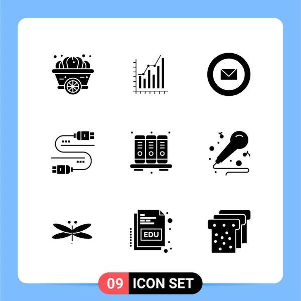 Conjunto Iconos Creativos Universales Simplemente Vector Ilustraciones Para Aplicaciones Web — Archivo Imágenes Vectoriales