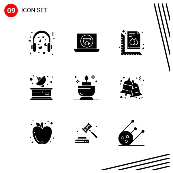 Conjunto Iconos Creativos Universales Simplemente Vector Ilustraciones Para Aplicaciones Web — Vector de stock