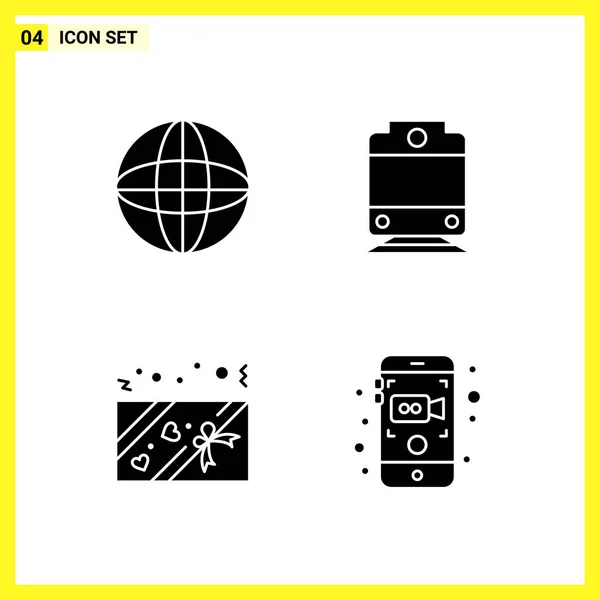 Conjunto Iconos Creativos Universales Simplemente Vector Ilustraciones Para Aplicaciones Web — Vector de stock