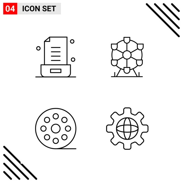 Set de 25 iconos de negocio universales Vector — Vector de stock