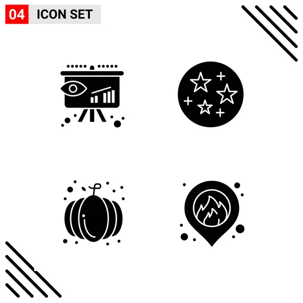 Conjunto Iconos Creativos Universales Simplemente Vector Ilustraciones Para Aplicaciones Web — Vector de stock