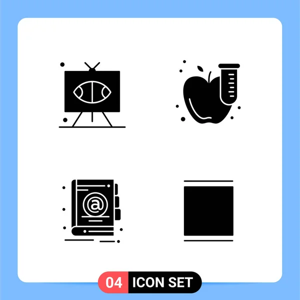 Conjunto Iconos Creativos Universales Simplemente Vector Ilustraciones Para Aplicaciones Web — Archivo Imágenes Vectoriales