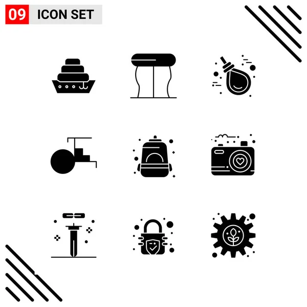 Set Universal Creative Icons Simply Vector Illustrations Web Mobile Apps — Stock Vector