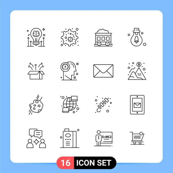 Set Universal Creative Icons Simply Vector Illustrations Web Mobile Apps — Stock Vector