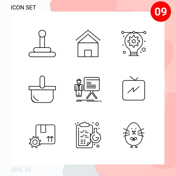 Set of 25 Universal Business Icons Vector — Stock Vector