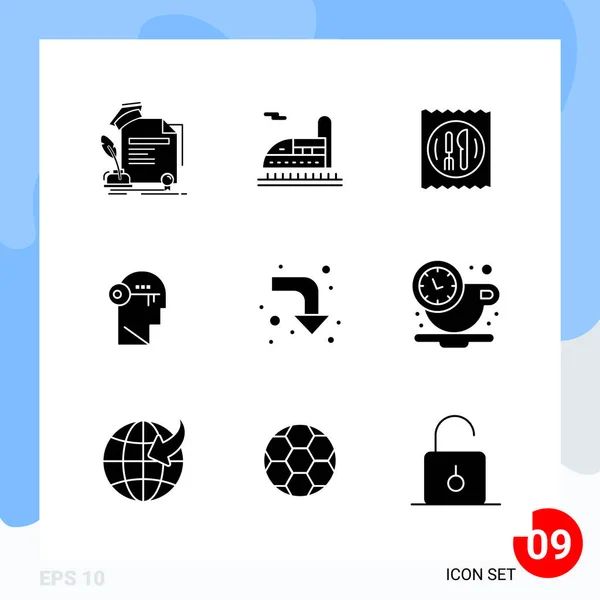 Conjunto Iconos Creativos Universales Simplemente Vector Ilustraciones Para Aplicaciones Web — Vector de stock