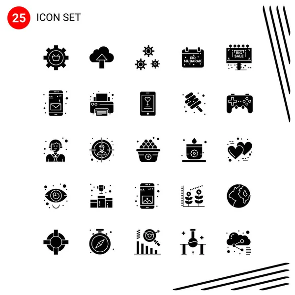 Set Dari Ikon Kreatif Universal Cukup Ilustrasi Vektor Untuk Aplikasi - Stok Vektor