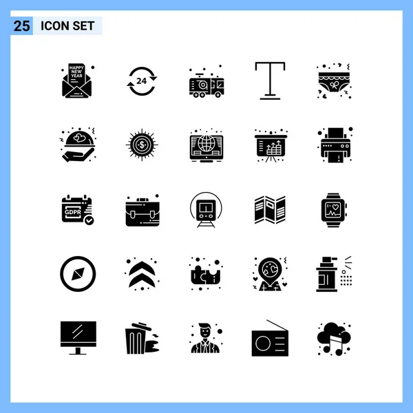 Set Universal Creative Icons Vector Illustration — Stock Vector